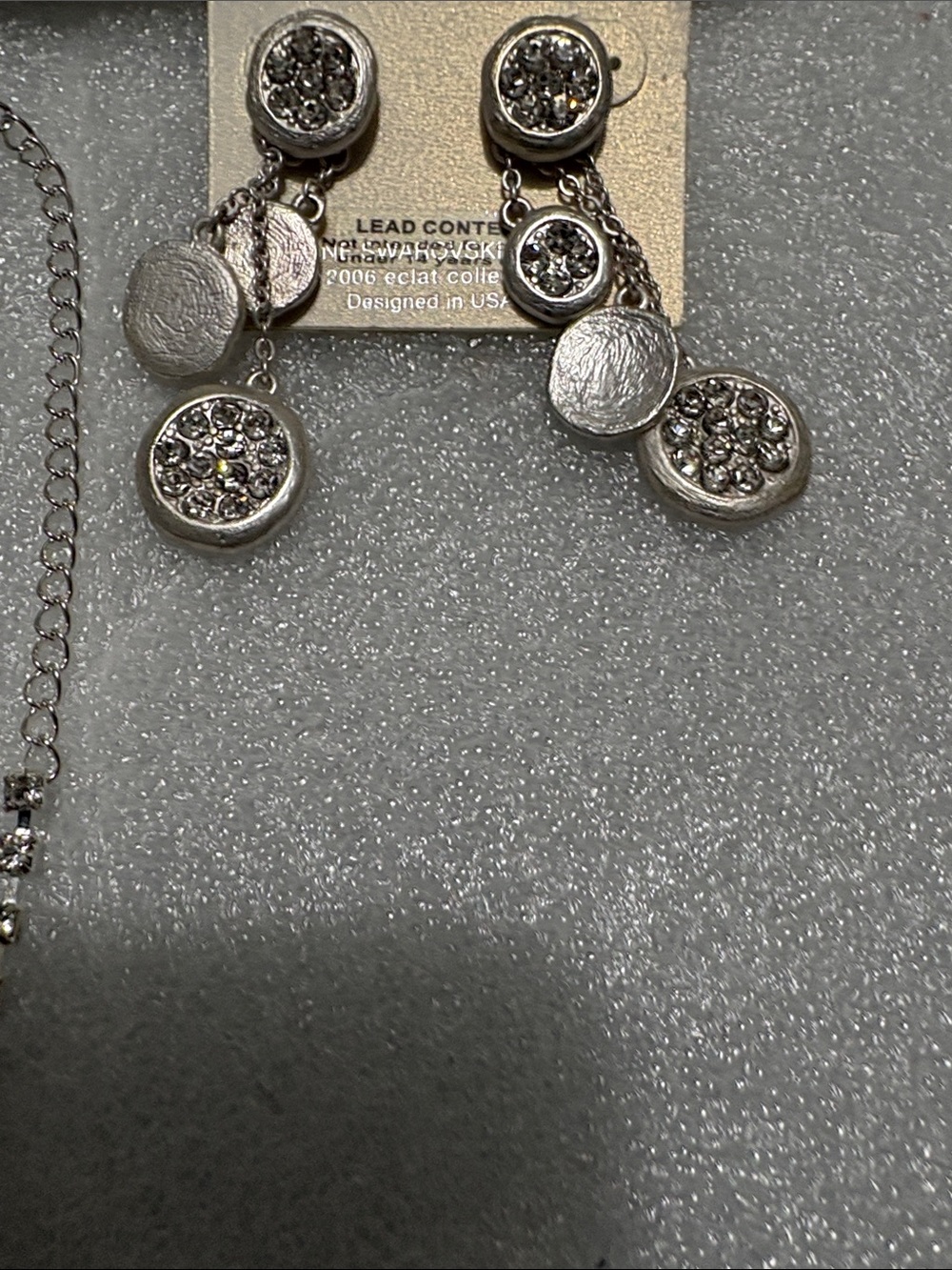 Crystal  - Silver Swarovski crystal earrings